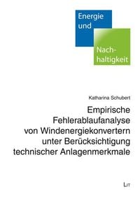 Produktbild: Schubert: Empirische Fehlerablaufanalyse/Windenergie