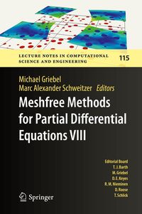 Produktbild: Meshfree Methods for Partial Differential Equations VIII