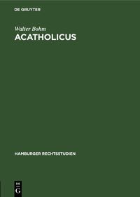 Produktbild: Acatholicus