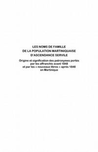 Produktbild: Les noms de famille de la population mar