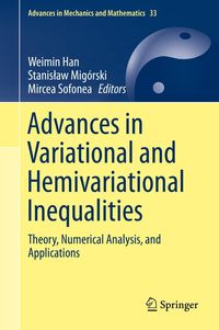 Produktbild: Advances in Variational and Hemivariational Inequalities