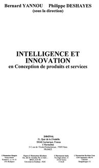 Produktbild: Intelligence et innovation en conception de produits et de s