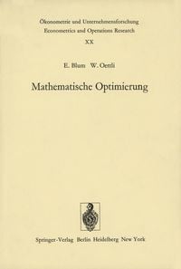 Produktbild: Mathematische Optimierung