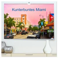 Produktbild: Kunterbuntes Miami (hochwertiger Premium Wandkalender 2026 DIN A2 quer), Kunstdruck in Hochglanz