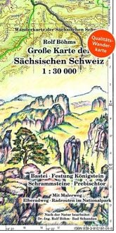 Produktbild: Gro&szlig;e Karte der S&auml;chsischen Schweiz 1:30000