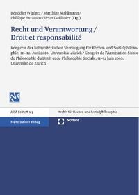 Produktbild: Recht und Verantwortung / Droit et responsabilit&eacute;