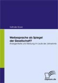 Produktbild: Werbesprache als Spiegel der Gesellschaft?