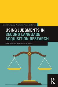 Produktbild: Using Judgments in Second Language Acquisition Research