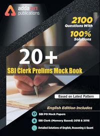 Produktbild: 20+ SBI Clerk Prelims Mock Paper Practice Book English Medium