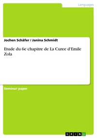 Produktbild: Etude du 6e chapitre de La Curee d'Emile Zola