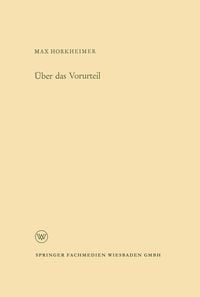 Produktbild: &Uuml;ber das Vorurteil