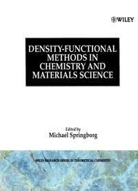 Produktbild: Springborg, M: Density-Functional Methods in Chemistry and M