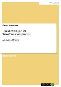 Produktbild: Direktinvestition im Transformationsprozess
