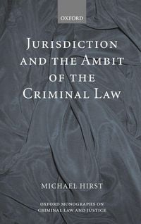 Produktbild: Jurisdiction and the Ambit of the Criminal Law
