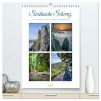 Produktbild: S&auml;chsische Schweiz - Unterwegs im sch&ouml;nen Elbsandsteingebirge (hochwertiger Premium Wandkalender 2027 DIN A2 hoch), Kunstdruck in Hochglanz