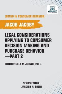 Produktbild: Legal Considerations Applying to Consumer Decision Making and Purchase Behavior-Part 2