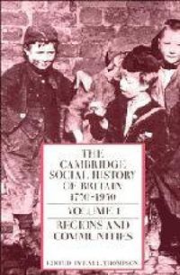 Produktbild: The Cambridge Social History of Britain, 1750 1950