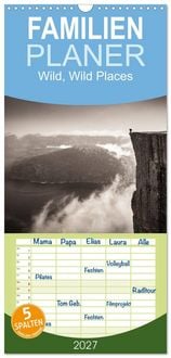 Produktbild: Familienplaner 2027 - Wild, Wild Places mit 5 Spalten (Wandkalender, 21 x 45 cm) CALVENDO