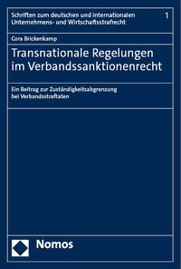 Produktbild: Transnationale Regelungen im Verbandssanktionenrecht