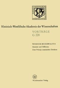 Produktbild: Identit&auml;t und Differenz. Zum Prinzip cusanischen Denkens