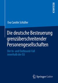 Produktbild: Die deutsche Besteuerung grenz&uuml;berschreitender Personengesellschaften