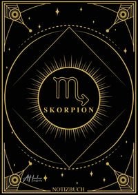 Produktbild: Edles Notizbuch Sternzeichen Skorpion | Designed by Alfred Herler