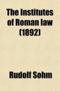 Produktbild: The Institutes of Roman Law
