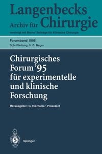 Produktbild: Chirurgisches Forum &rsquo;95 f&uuml;r experimentelle und klinische Forschung