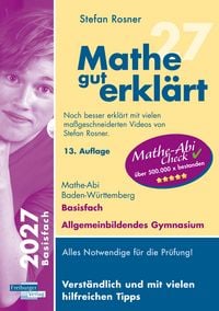 Produktbild: Mathe gut erkl&auml;rt 2027 Basisfach Baden-W&uuml;rttemberg Gymnasium