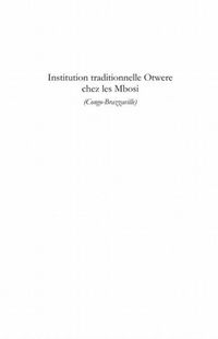 Produktbild: Institution traditionnelle otwere chez..