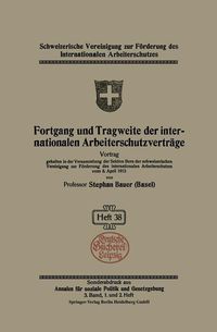 Produktbild: Fortgang und Tragweite der internationalen Arbeiterschutzvertr&auml;ge