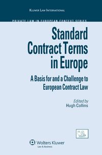 Produktbild: Standard Contract Terms in Europe: A Basis for and a Challenge to European Contract Law