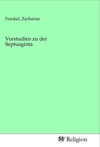 Produktbild: Vorstudien zu der Septuaginta