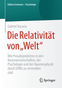 Produktbild: Die Relativit&auml;t von &bdquo;Welt&ldquo;