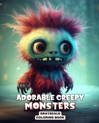 Produktbild: Adorable Creepy Monsters Greyscale Coloring Book