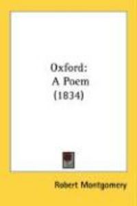 Produktbild: Oxford: A Poem (1834)