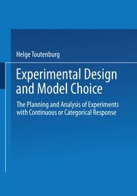 Produktbild: Experimental Design and Model Choice