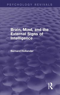 Produktbild: Brain, Mind, and the External Signs of Intelligence