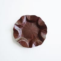 Produktbild: Flexible Hanji-Papierschale Lotusblatt (M) Braun &ndash; Ablage / Servierschale aus koreanischem Hanji-Papier