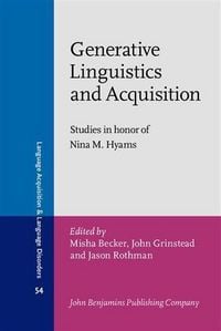 Produktbild: Generative Linguistics and Acquisition