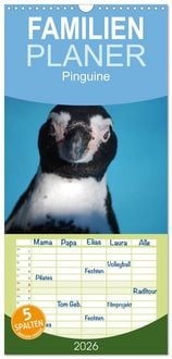 Produktbild: Familienplaner 2026 - Pinguine 2026 mit 5 Spalten (Wandkalender, 21 x 45 cm) CALVENDO