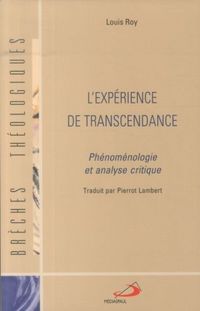 Produktbild: L'Experience de la Transcendance ; Phenomenologie et Analyse Critique