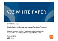 Produktbild: M&ouml;glichkeiten zur Monetarisierung von Facebook-Pr&auml;senzen