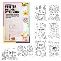 Produktbild: folia Fensterbilder Vorlagen Bloom & Grow 9 Teile