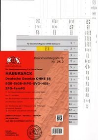 Produktbild: D&uuml;rckheimRegister&reg; HABERSACK OHNE &sect;&sect;