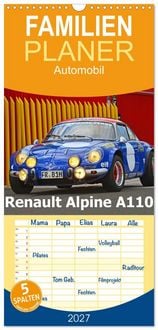 Produktbild: Familienplaner 2027 - Renault Alpine A110 mit 5 Spalten (Wandkalender, 21 x 45 cm) CALVENDO
