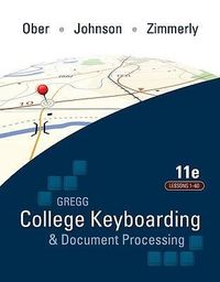 Produktbild: Ober, S: Gregg College Keyboarding & Document Processing, Ki