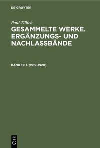 Produktbild: I. (1919&ndash;1920)