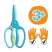 Produktbild: Fiskars Bastelheft f&uuml;r Kinder Kinderschere & Begleitheft 3+, Links- und Rechtsh&auml;nder