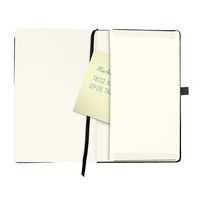 Herlitz Notizbuch Classic A5 96 Blatt liniert schwarz mit Leseband und Falttasche my.book